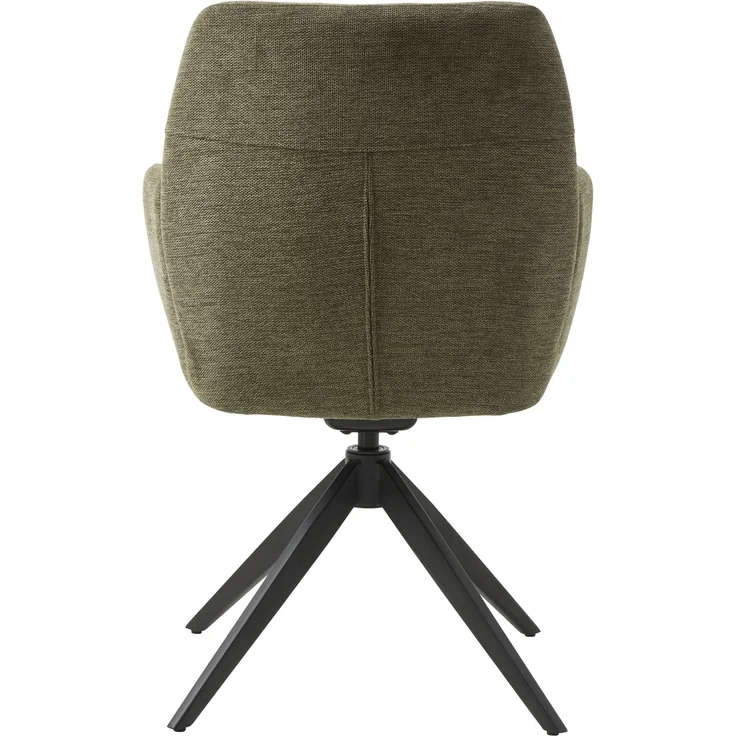 Armlehnstuhl >ROXANA< drehbar, Wipp-Relax-Funktion, Olive, Stoff-Brego - 57,5x88x62cm (BxHx) – Bild 5