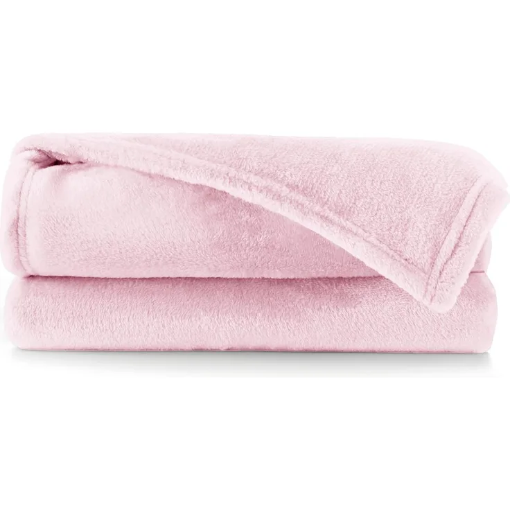 DecoKing Kuscheldecke 200x220 cm rosa Decke Microfaser Tagesdecke Fleece weich sanft kuschelig pink puderrosa powderpink Mic