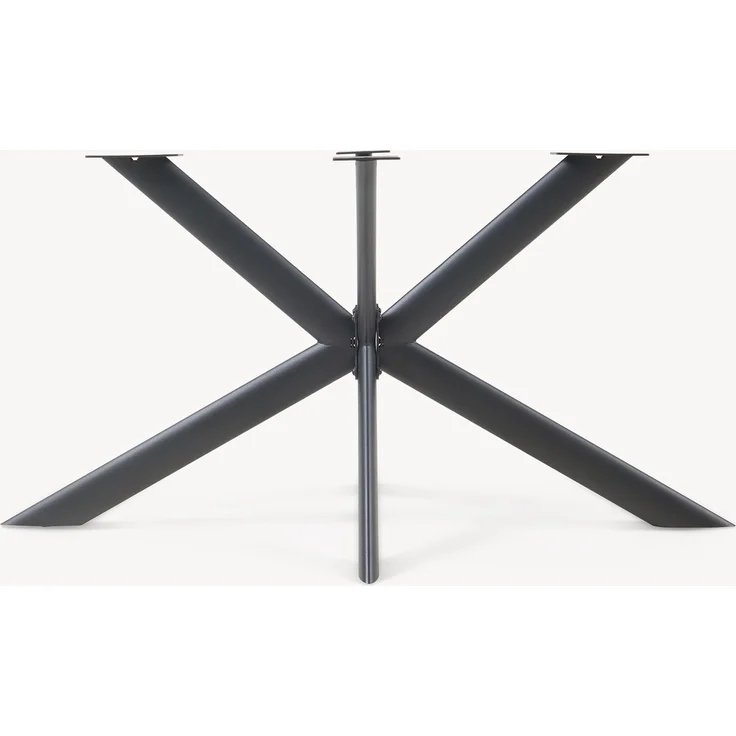 Tischgestell Svallersun ovales Profil 140x78x71,5 cm Schwarz [en. casa] – Bild 6