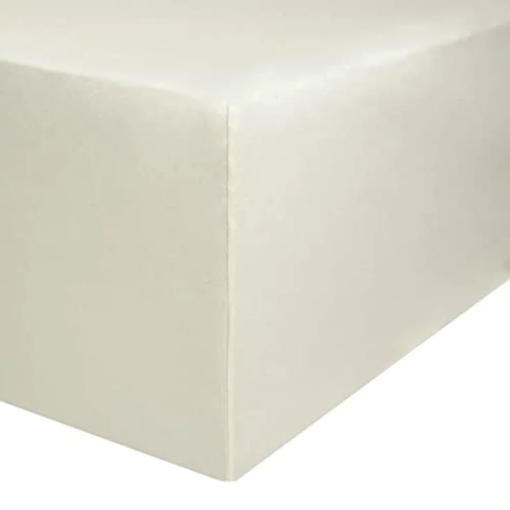 AVANTGARDE Premium Spannbetttuch - 140x200cm -160x220cm - 40cm Steg - auch für Boxspringbett & Wasserbett - Spannbettlaken ca. 170g/m² - Bettlaken 100% Jersey Baumwolle, Oeko-TEX (02 Natur) – Bild 7