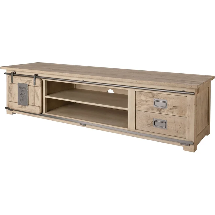 TV-Board Mango 180x55x50 whitewash lackiert RAILWAY #345 – Bild 1