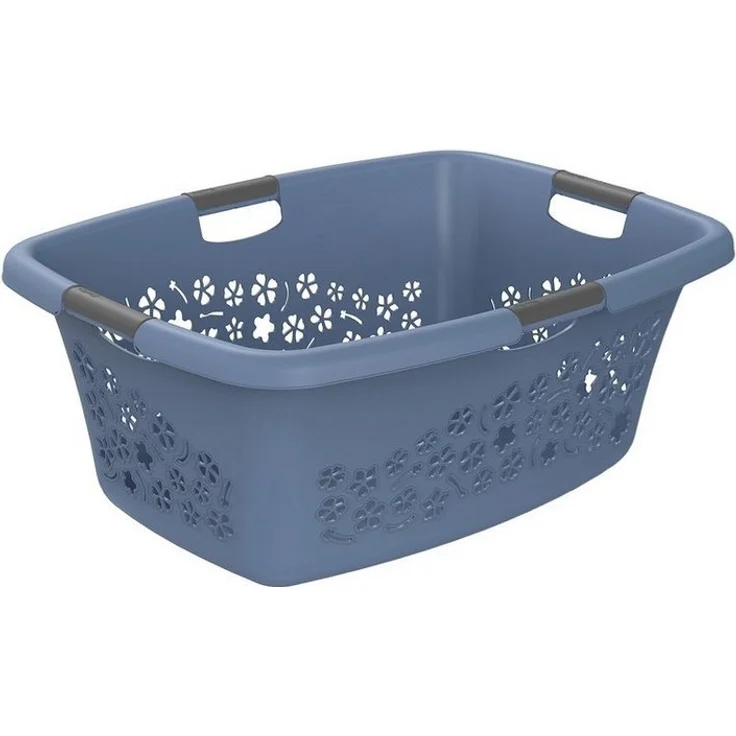 Rotho Wäschekorb Flowers 50 l horizon blue – Bild 5