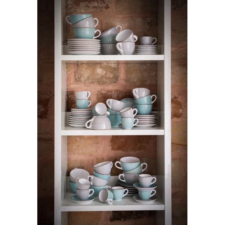 Vintage Nature Aqua, Kaffeetassen Set 8-tlg (mo) – Bild 4