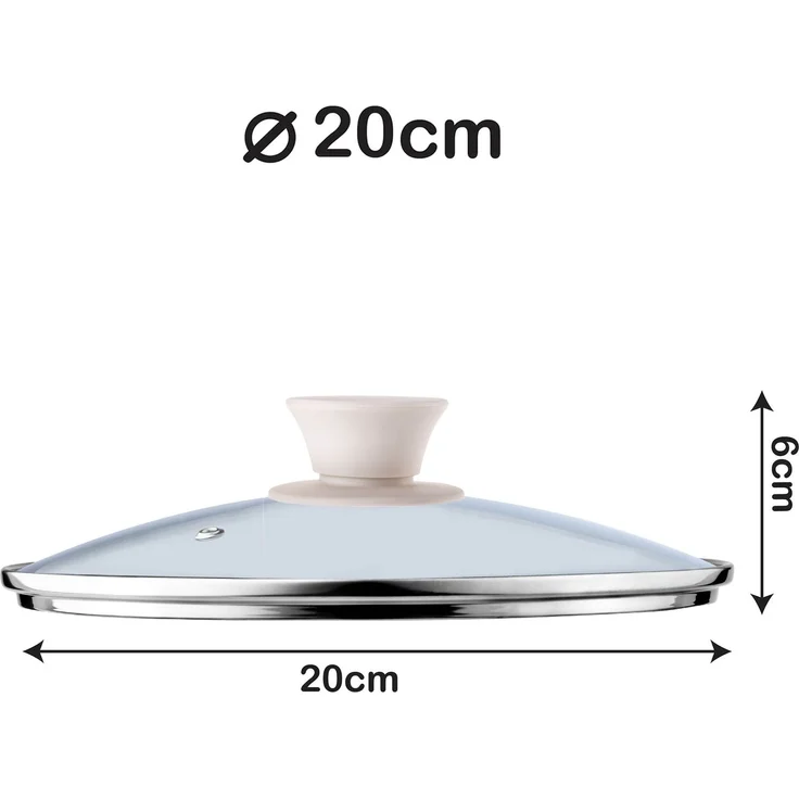 KADAX Cover Hitzebeständiges Glas für einen 20 cm Topf – Bild 3