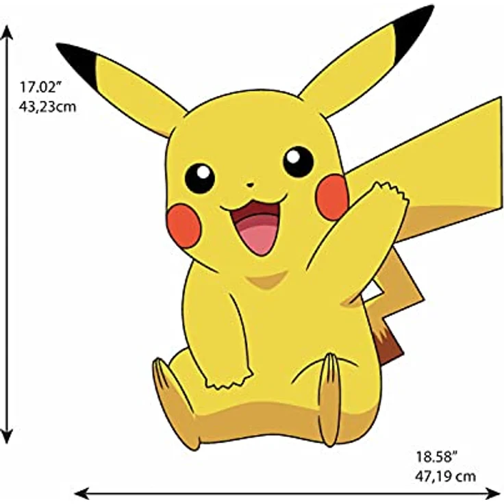 Pokemon Pikachu Riesen-Wandsticker – Bild 5