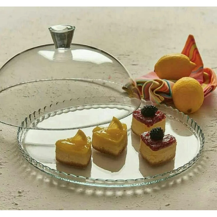 Glas Tortenplatte mit Haube 32cm Patisserie – Bild 3