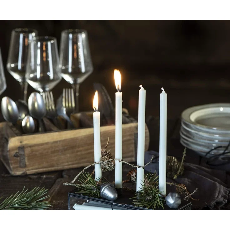 Ib Laursen Holzkiste Ziegelform mit 3 Fächern UNIKA Dekokiste 31x15x9,5cm – Bild 2