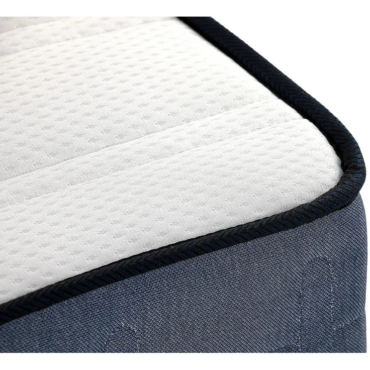 Vente-unique - DAYNI Set aus Matratze und Bettgestell Stoff Weiß - B 140 cm x H 19 cm31 cm x L 190 cm – Bild 5