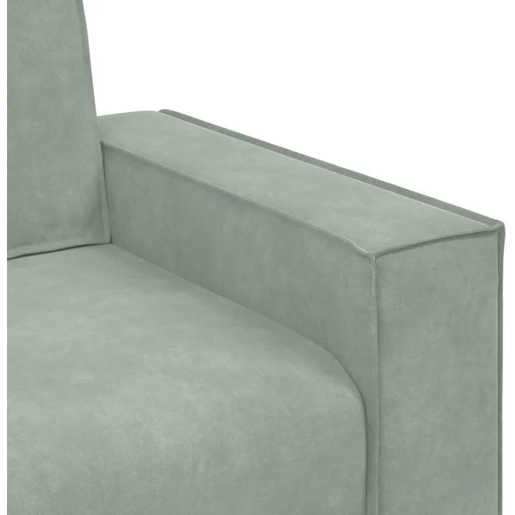 vidaXL Sessel Hellgrau 100x78x84 cm Samt 4105000 – Bild 6