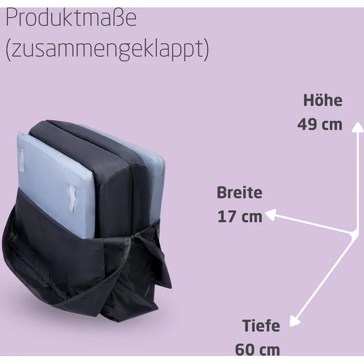 Maxi-Cosi Iris2, 2-in-1 Reisebett Baby, 0-3 Jahre, 0-15 kg, Kompaktes Reisebettchen, 2 Ebenen, Seitliches Einstiegsfenster, Faltbar & Leicht, Matratze Erweiterbar, Umweltfreundlich, Essential Graphite – Bild 7