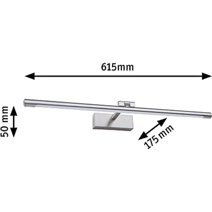 Paulmann 95567 LED Bilderleuchte Mingo 3000K 615x175 mm 11W Alu gebürstet – Bild 4