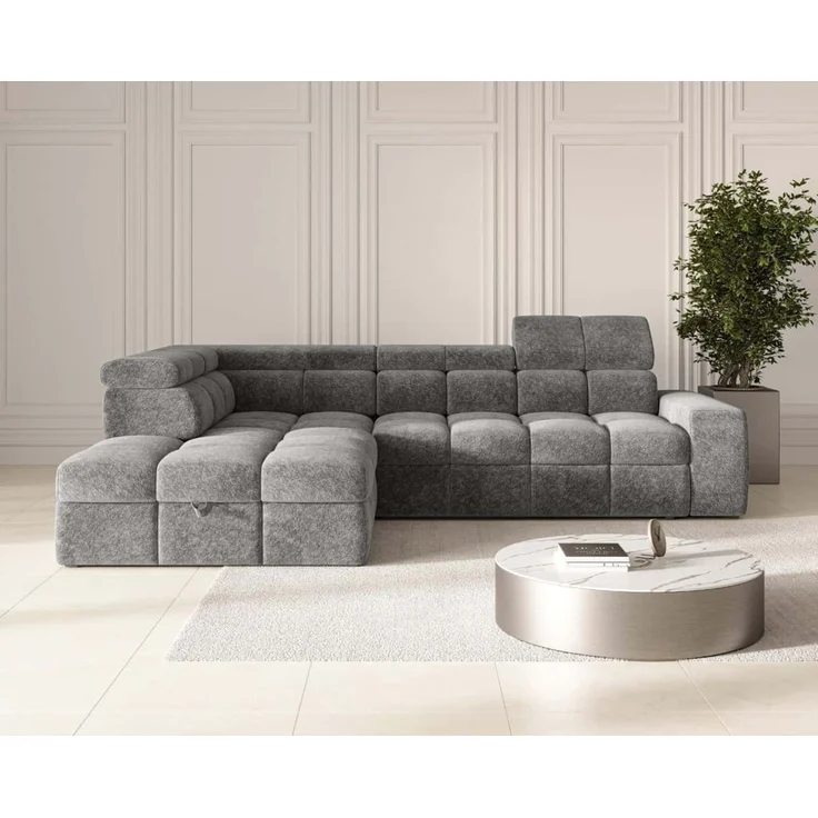 Ecksofa Bianco mit Schlaffunktion und Bettkasten | Jan-Art | verschiedene Farben erhältlich – Bild 1