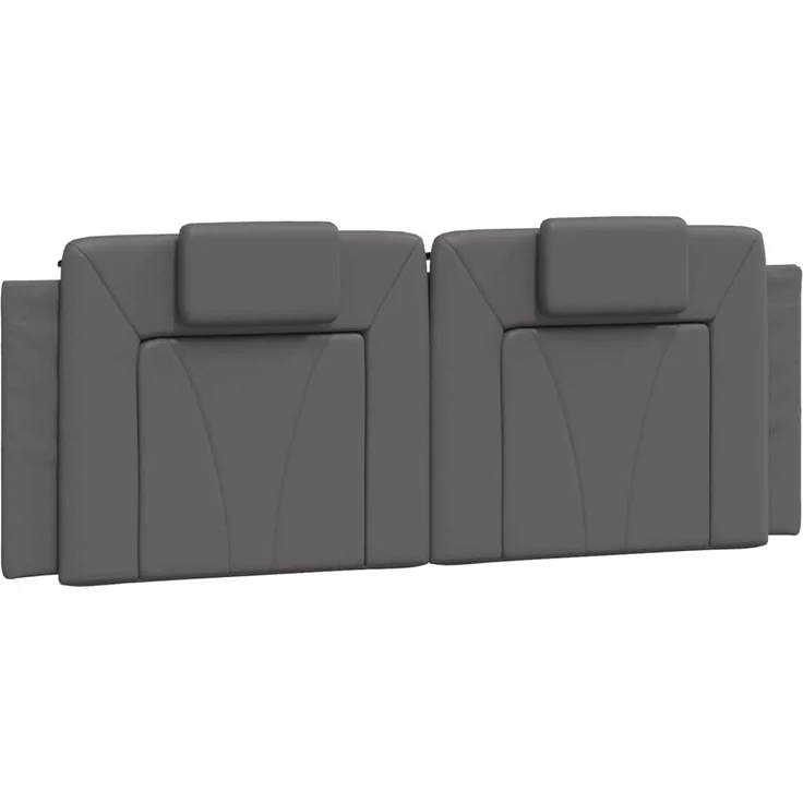 vidaXL Kopfteil-Kissen Grau 120 cm Kunstleder 374784 – Bild 2