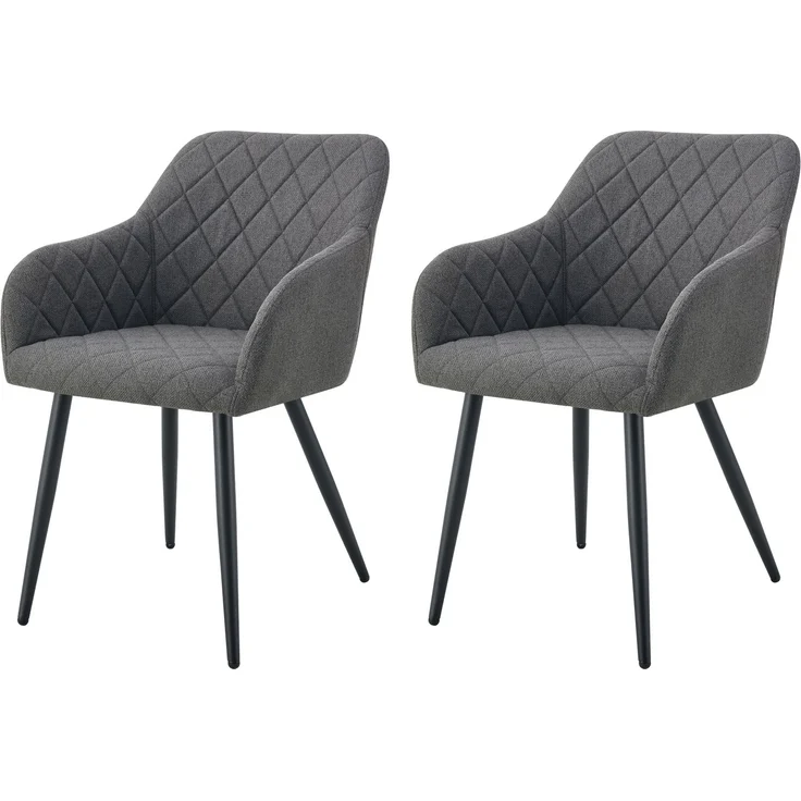 Stuhl (B/H/T): 56 x 83 x 60 cm in Anthrazit