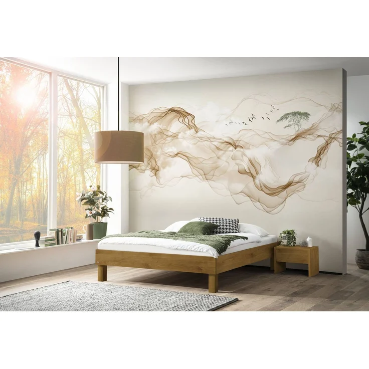 Hasena Massivholzbett Basico Bergamo Wildeiche natur geölt 160x200 cm, Komforthöhe 25 cm – Bild 2