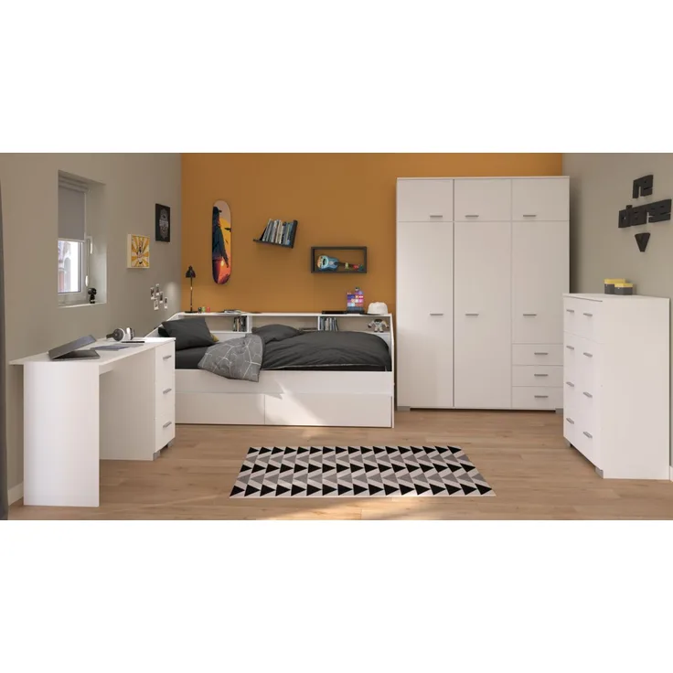 Parisot Kinderzimmer und Jugendzimmer Sleep in weiß Set 4-tlg.