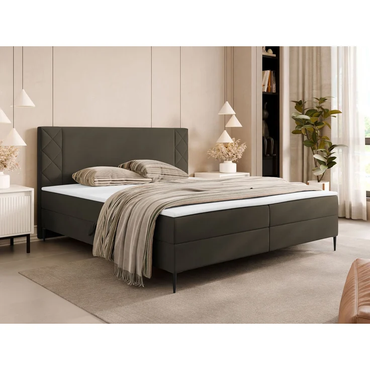 Boxspringbett Prilata (Farbe: Polo 877, Größe: 180x200) – Bild 1
