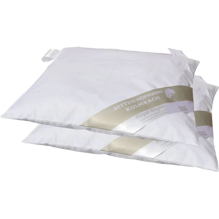 2 Stück Betten Hofmann Baby Daunenkissen 35x40 cm Flachkissen 100% Daunen 30 g – Bild 2
