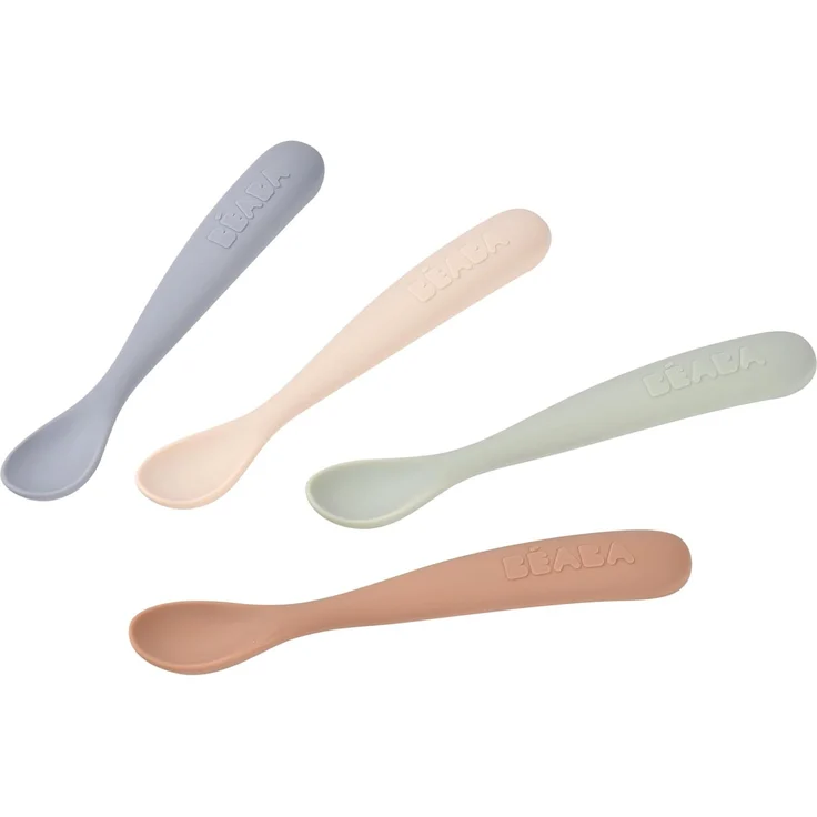 Béaba Set von 4 Silikonlöffel Altersstufe 1 – Natu – Bild 2