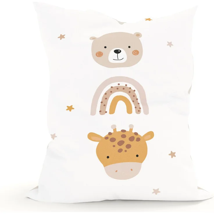 Green Bean® Kinder Sitzsack Little Friends 100x135cm mit 270 Liter hochwertiger EPS Perlen Füllung und waschbarem Motiv Wechsel-Bezug aus 100% Baumwoll