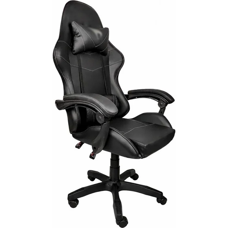 HTI-Living Gaming-Stuhl Gaming Stuhl Kunstleder Schwarz (Stück, 1 St) – Bild 2