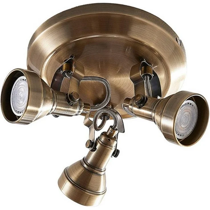 Lindby Deckenleuchten Perseas, Metall, Bronze IP20, 3x5 W LED – Bild 5