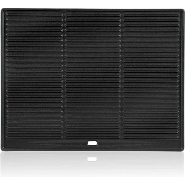 BBQ-Toro Grillplatte Gusseisen Grillplatte 45 x 35 cm, Wendeplatte, emailliert – Bild 3