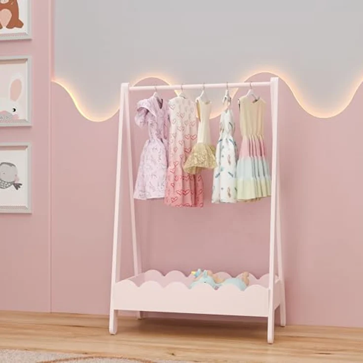 Kindergarderobe Vestnes 99x66x38 cm Cotton Candy [en. casa] – Bild 3