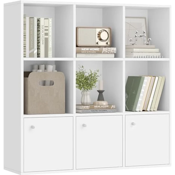 Nancy's Bücherregal Weiß 9 Boxen - Bücherregale Weiß Kinderzimmer – Bild 2