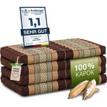 Klappmatratze Faltmatratze 80 cm (Classic) - 200x80x8cm, livasia, 8 cm hoch, Kapok, vegan, handgefertigt