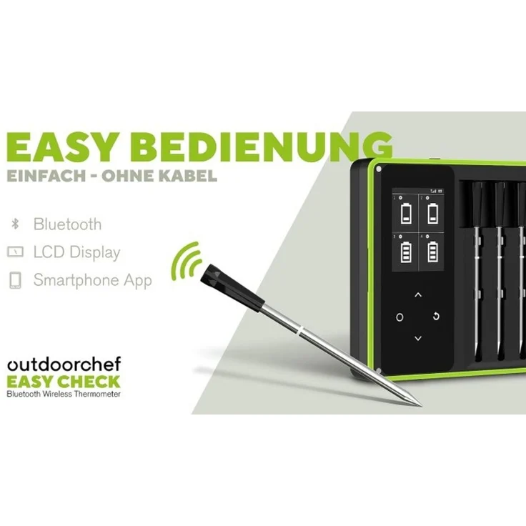 Outdoorchef Easy Check Thermometer Quadro - Wireless Bluetooth Grillthermometer – Bild 4