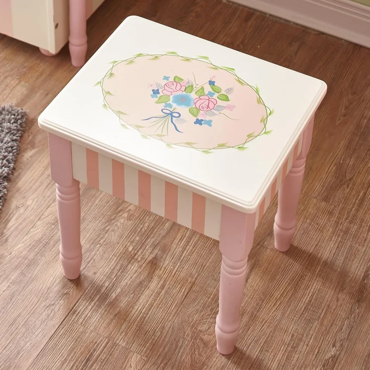 Fantasy Fields Bouquet Kids Vanity Stool with Storage (no Table) W-3843G/2 – Bild 2
