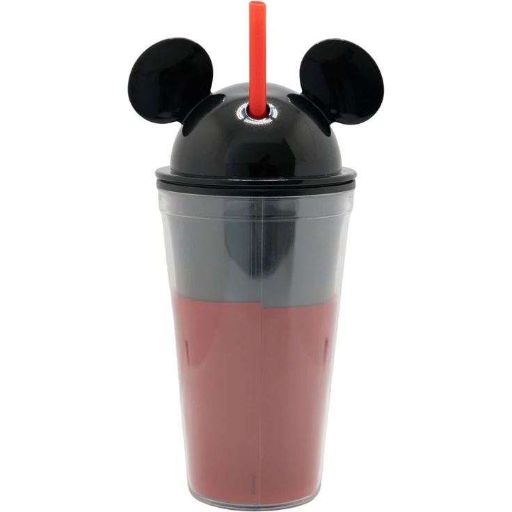 Disney Mickey Mouse 3D Trinkbecher 535 ml mit Strohhalm und Schraubdeckel – Bild 2