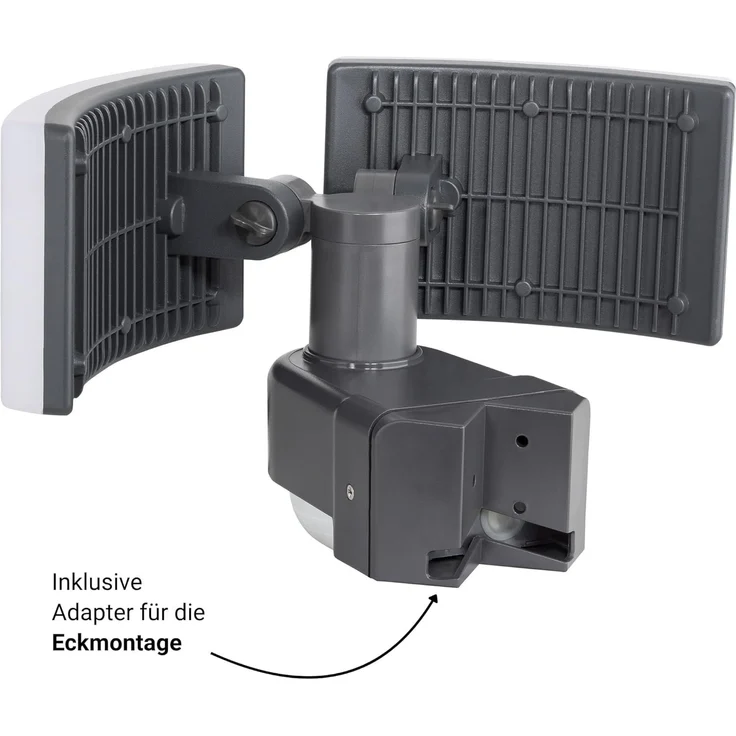 SEBSON Außen-Wandleuchte LED Außenwandleuchte mit Bewegungsmelder 10m/240° IP65 40W kaltweiß, Kaltweiß, IR Sensor, programmierbar, schwenkbar, Wand- und Eckmontage möglich – Bild 4