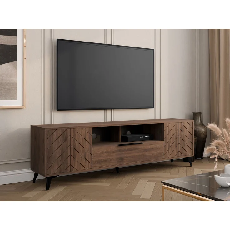 TV-Lowboard Xylix Bis 2D1SZ (Farbe: Nuss Okapi) – Bild 2