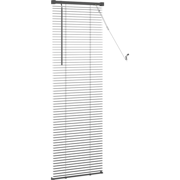 vidaXL Venezianische Jalousie Silber Grau 150 x 60 cm 25 mm PVC 42003682 – Bild 5