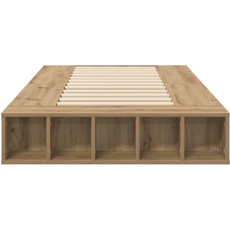 vidaXL Bettgestell mit Stauraum Kunsthandwerk Eiche 80 x 200 cm 3429556 – Bild 4