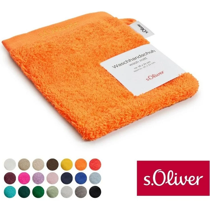 s.Oliver Waschhandschuh s.Oliver, Premium Qualität, 600 gr/m², auch als Sets erhältlich, Walkfrottier (1-St), große Farbauswahl, auch als Duschtuch, Handtuch, Gästetuch – Bild 1