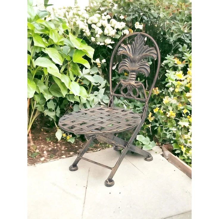 Blumenhocker Stuhl klappbar metall Blumenständer Pflanzenständer 32 cm Puppenstuhl – Bild 8