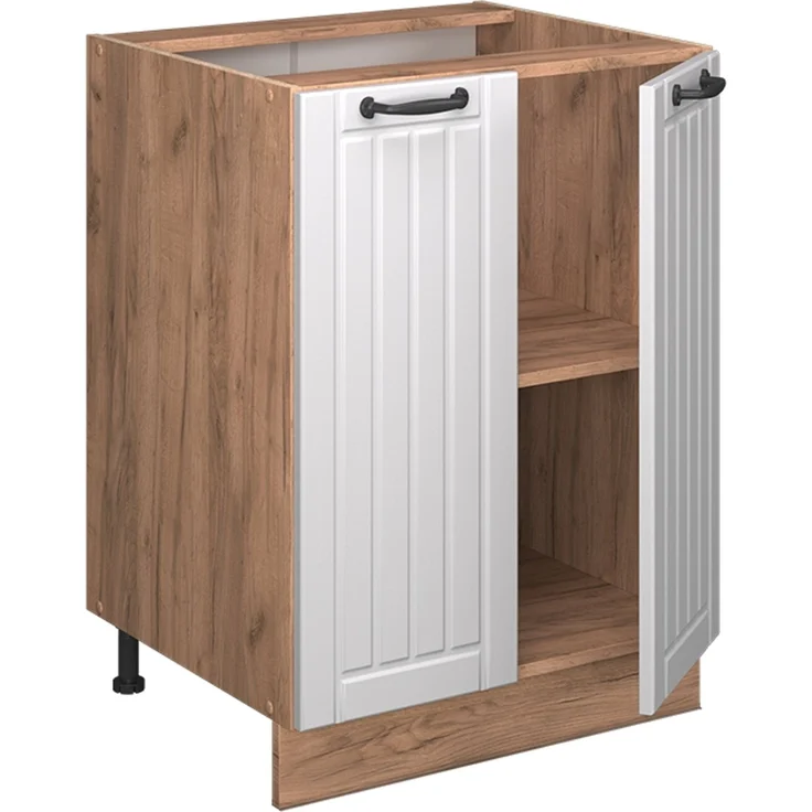 Küchenunterschrank Fame-Line Weiß Landhaus 60 cm , AP Marmor Vicco – Bild 5