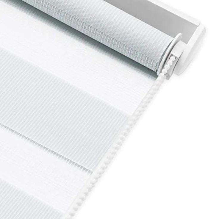 Deswell Doppelrollo Klemmfix ohne Bohren Weiß B65 x H210 cm (Stoffbreite 61cm) Rollos für Fenster ohne Bohren für Fenster mit Lichtdurchlässig & Verdunkelnd/Höhe Stufenlos Verstellbar – Bild 10