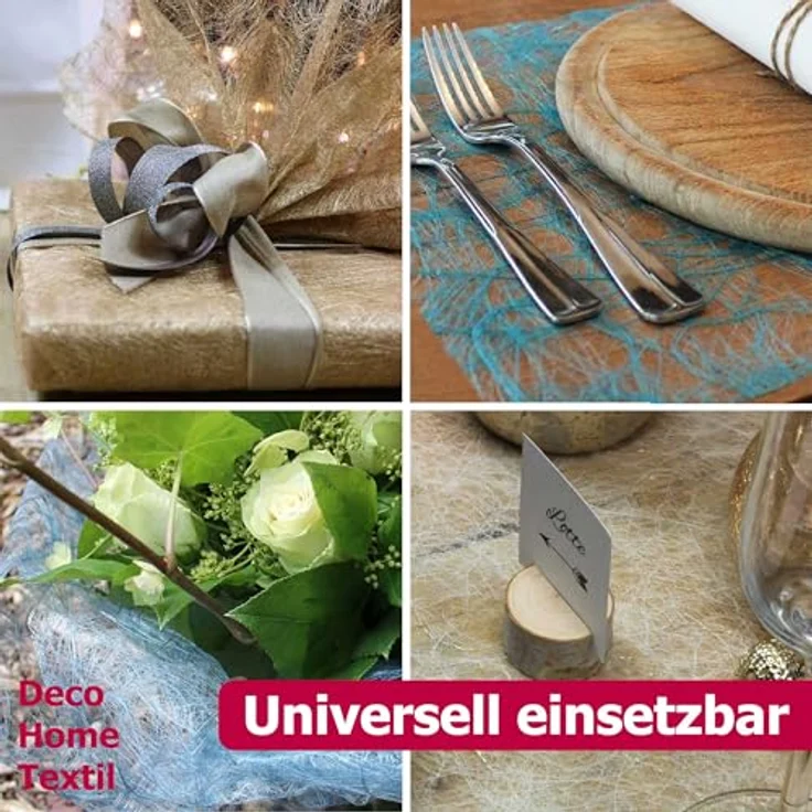 DecoHomeTextil Heimtextilmanufaktur Tischläufer Deco Netz Tischband Dekoration Dekor Breite 30cm Farbe+Länge wählbar – Bild 4