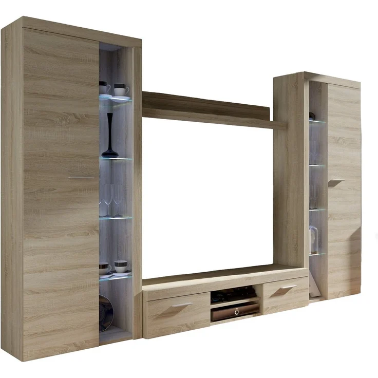 Wohnwand Rumba XL Sonoma Eiche matt – Bild 3