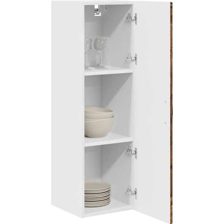 vidaXL Wandschrank PORTO Altholz 30 x 31 x 100 cm Holzwerkstoff 885463 – Bild 3