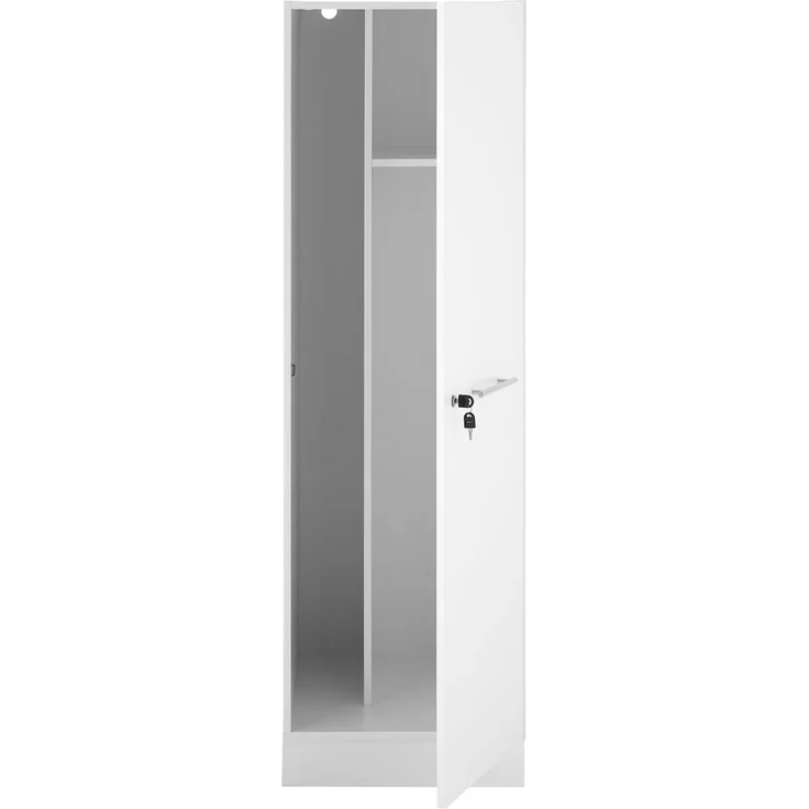 XORA 'PRIMUS' Küchenschrank, Holznachbildung weiß, 50 x 162 x 68 cm, verstellbare Füße – Bild 1