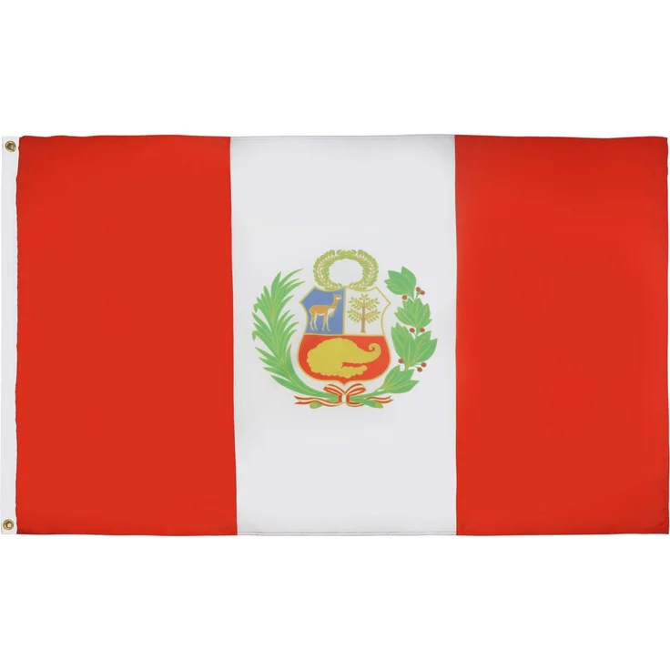 AZ FLAG - Flagge Peru - 150x90 cm - Peruanische Fahne 90x150 Cm Feiner Polyester - Flaggen