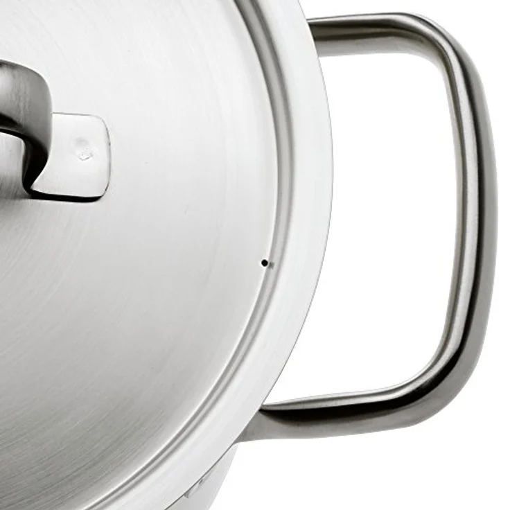 WMF Gourmet Plus Stielkasserolle 20cm, kleiner Topf mit Metalldeckel mit Dampföffnung, Kochtopf klein 2,5l, Induktion, Cromargan Edelstahl mattiert, Innenskalierung – Bild 8