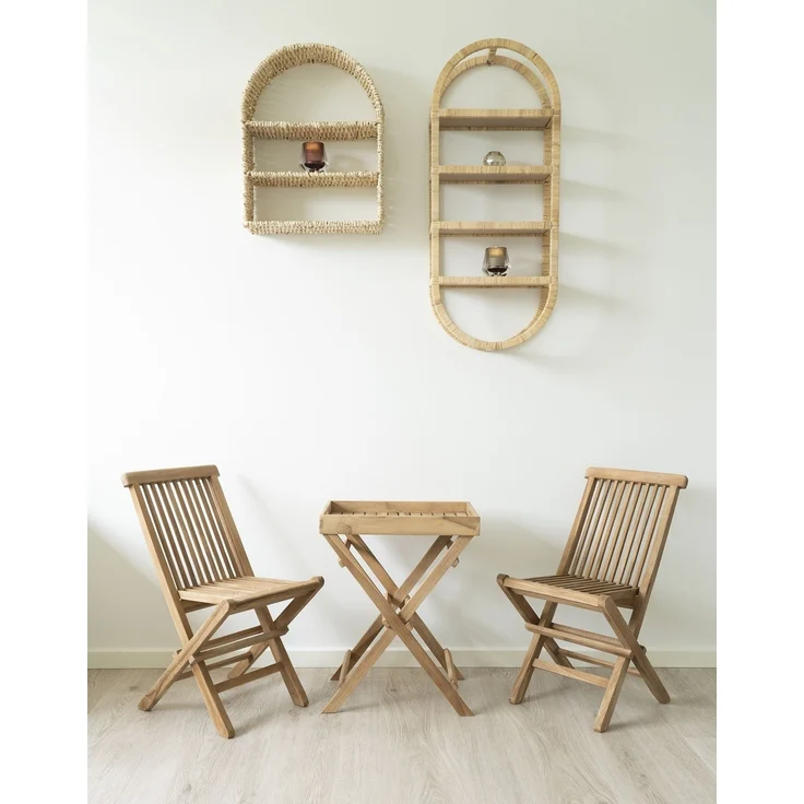 Kinderklappstuhl >Toledo< (2er-Set) in Teak, Massivholz - 31x58x42cm (BxHxT) – Bild 7