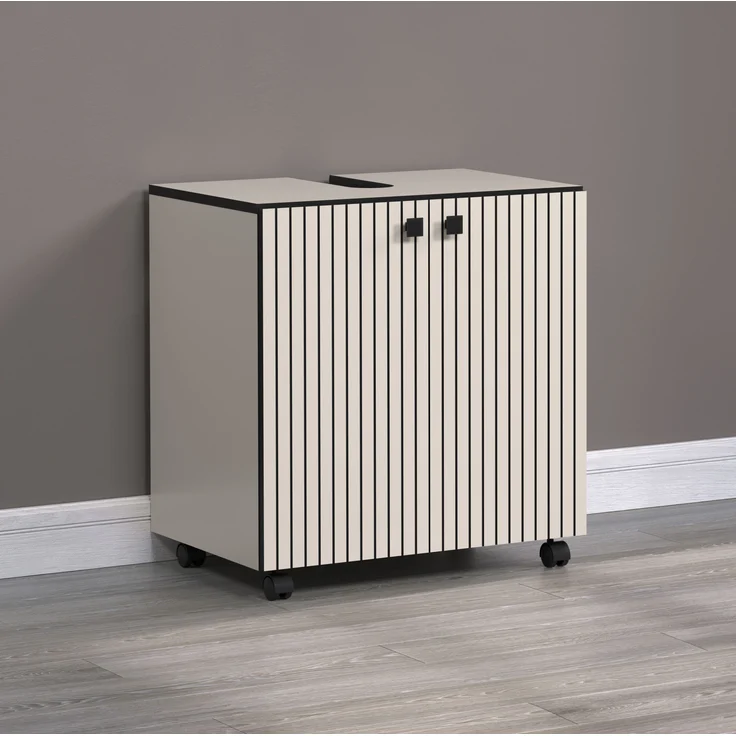 Waschbeckenunterschrank Bliss in grau 60 cm – Bild 3