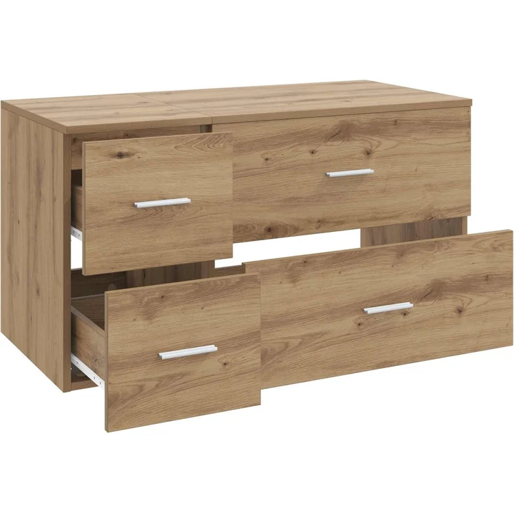 vidaXL Badezimmerschrank-Set 2 stk. Artisan-Eiche 92,5 x 44,5 x 50 cm 3404023 – Bild 3